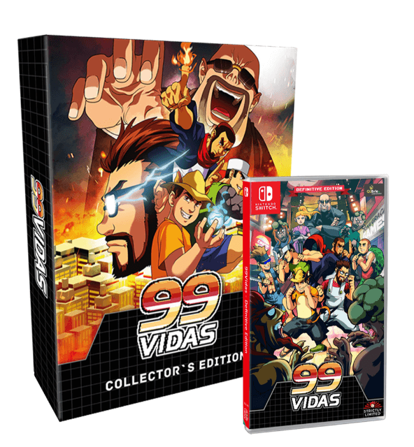 99 Vidas box art for Nintendo Switch